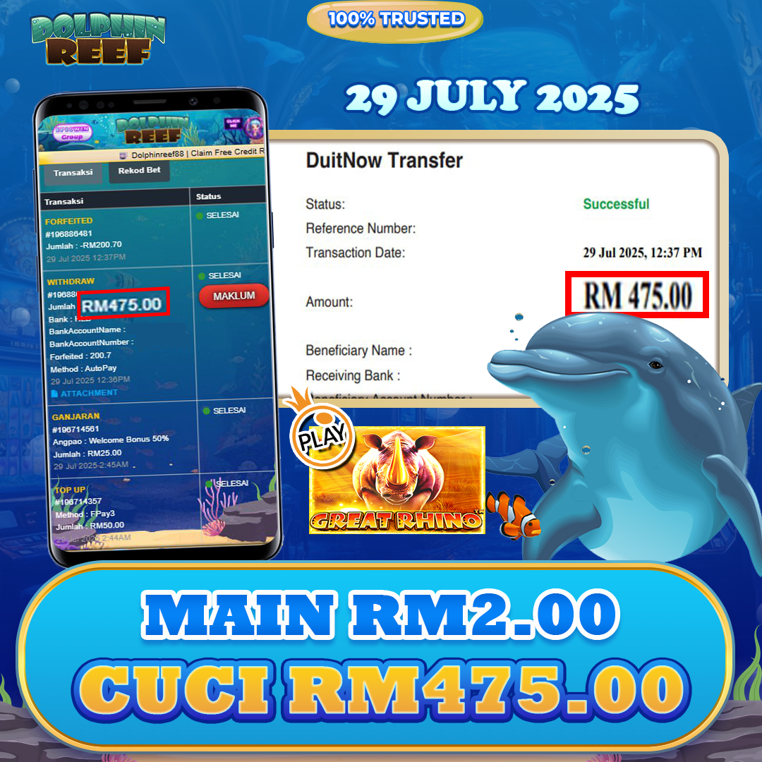 DolphinReef88 x Pragmatic Play : Great Rhino