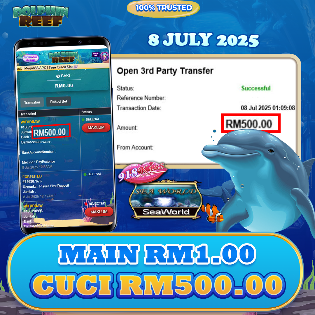 DolphinReef88 x 918Kiss : SeaWorld