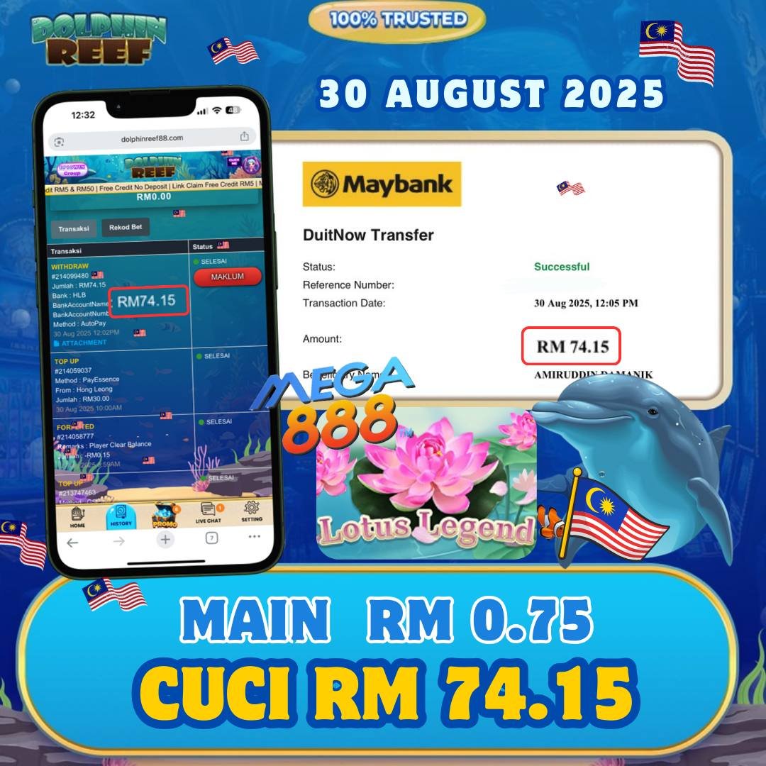 DolphinReef88 x MEGA888 : Lotus Legend